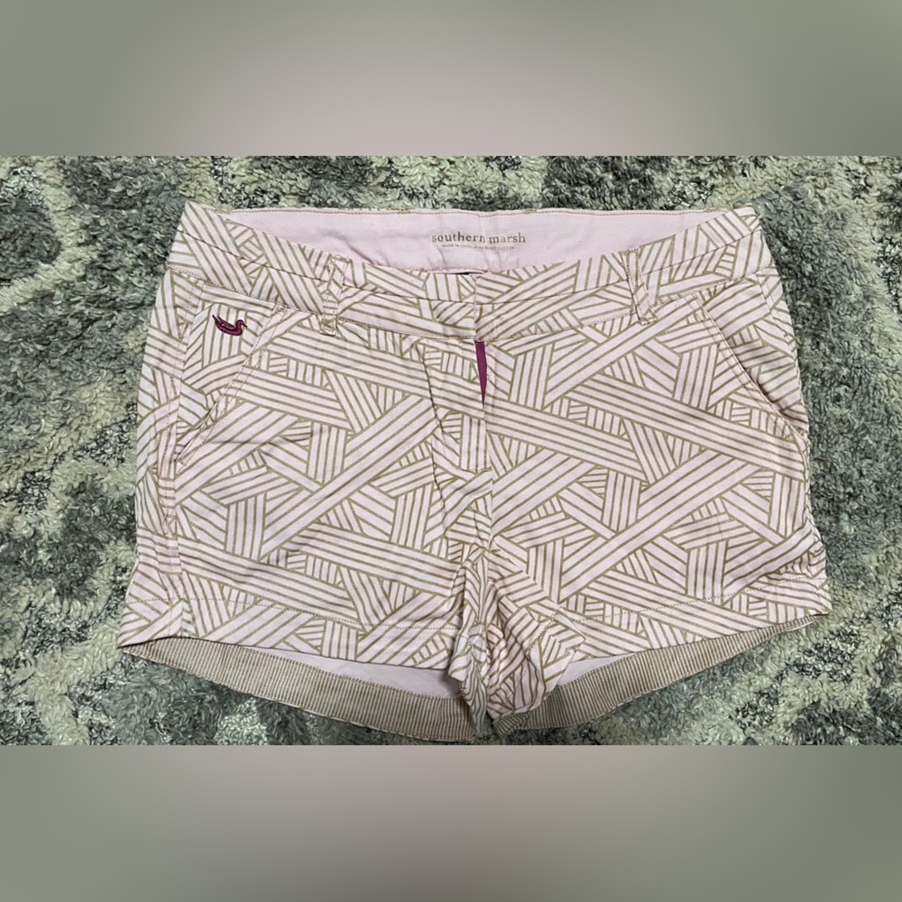 Southern Marsh - Size 2 - Pink/Gold Shorts!